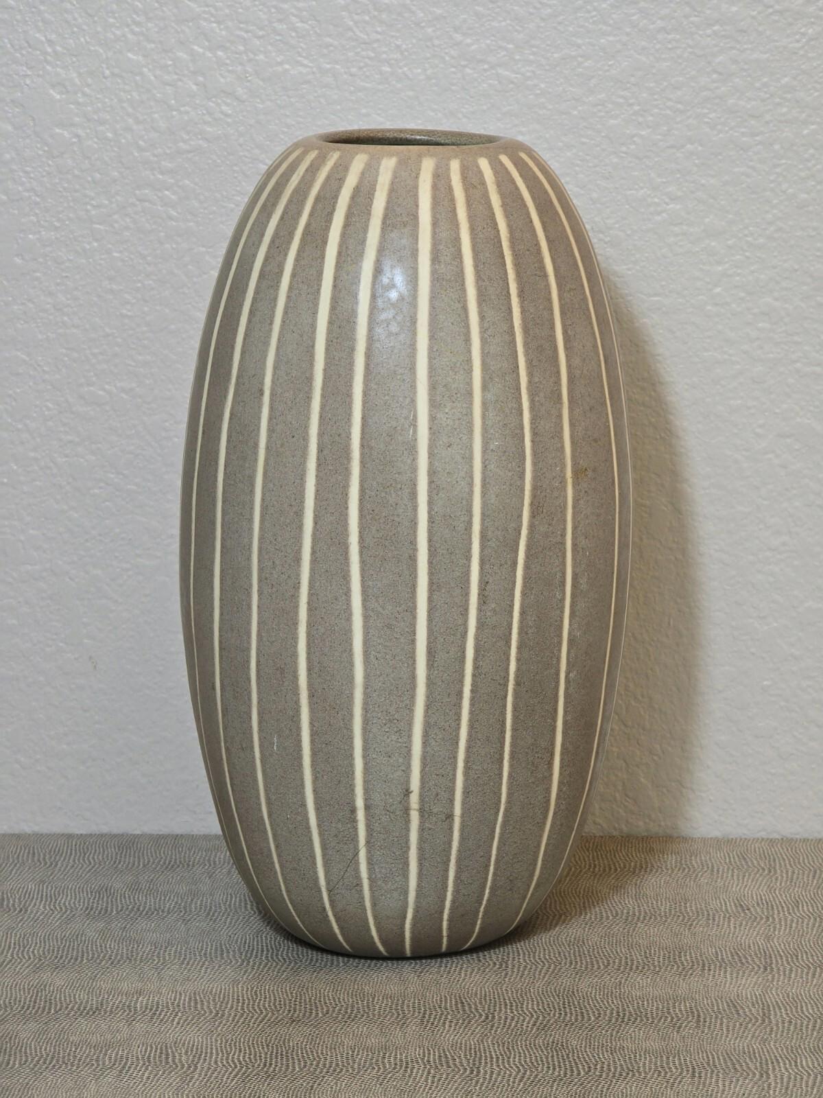 Striped Pottery Vase