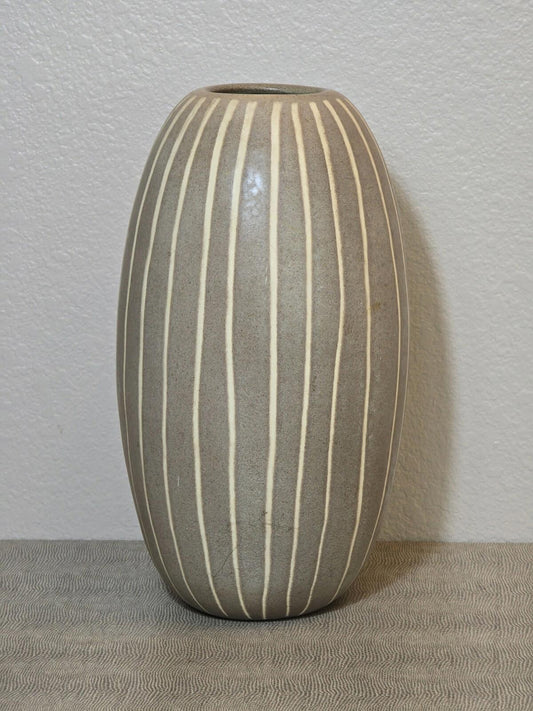 Striped Pottery Vase