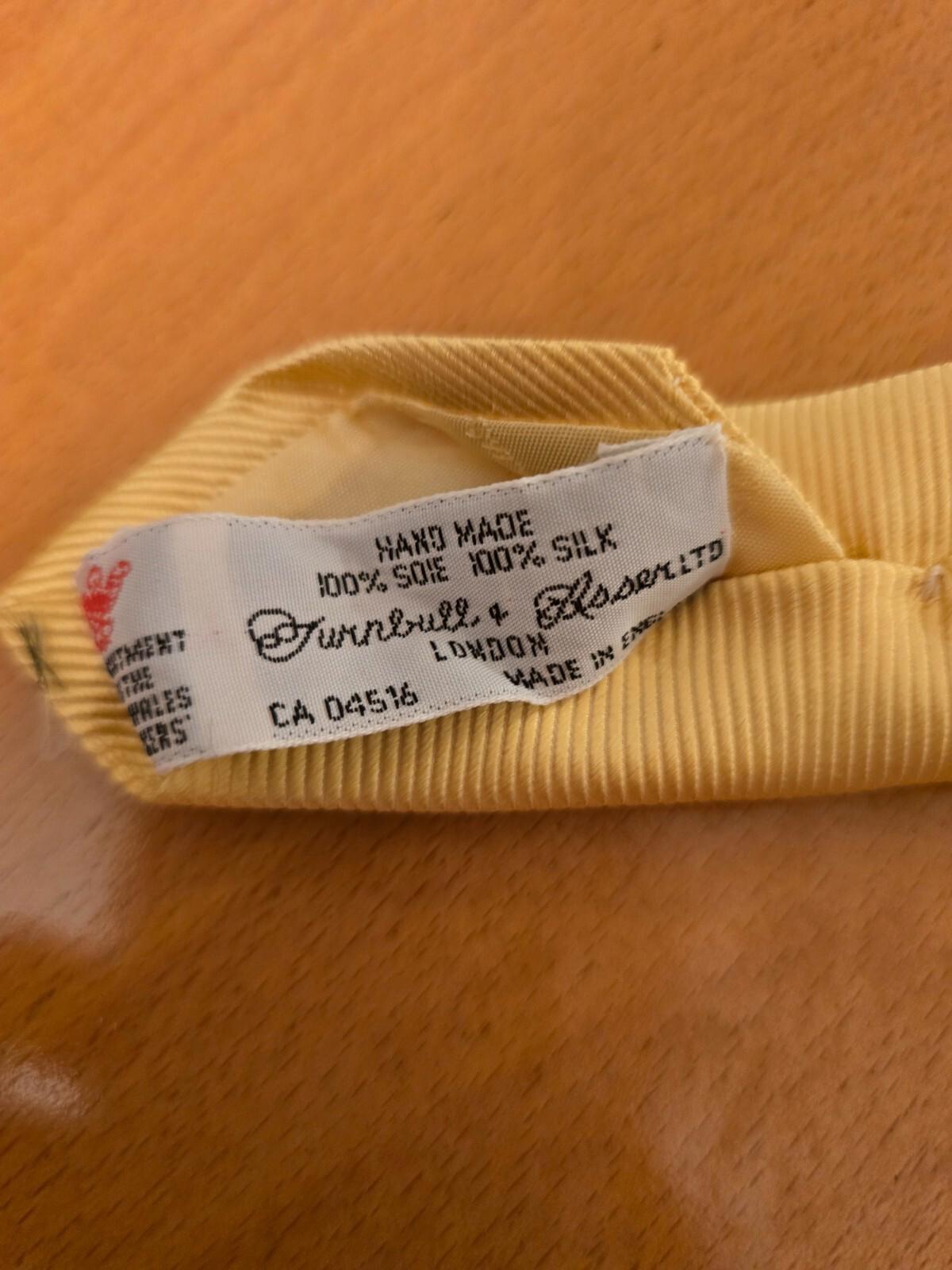 Turnbull & Asser 100% Silk Tie- Yellow