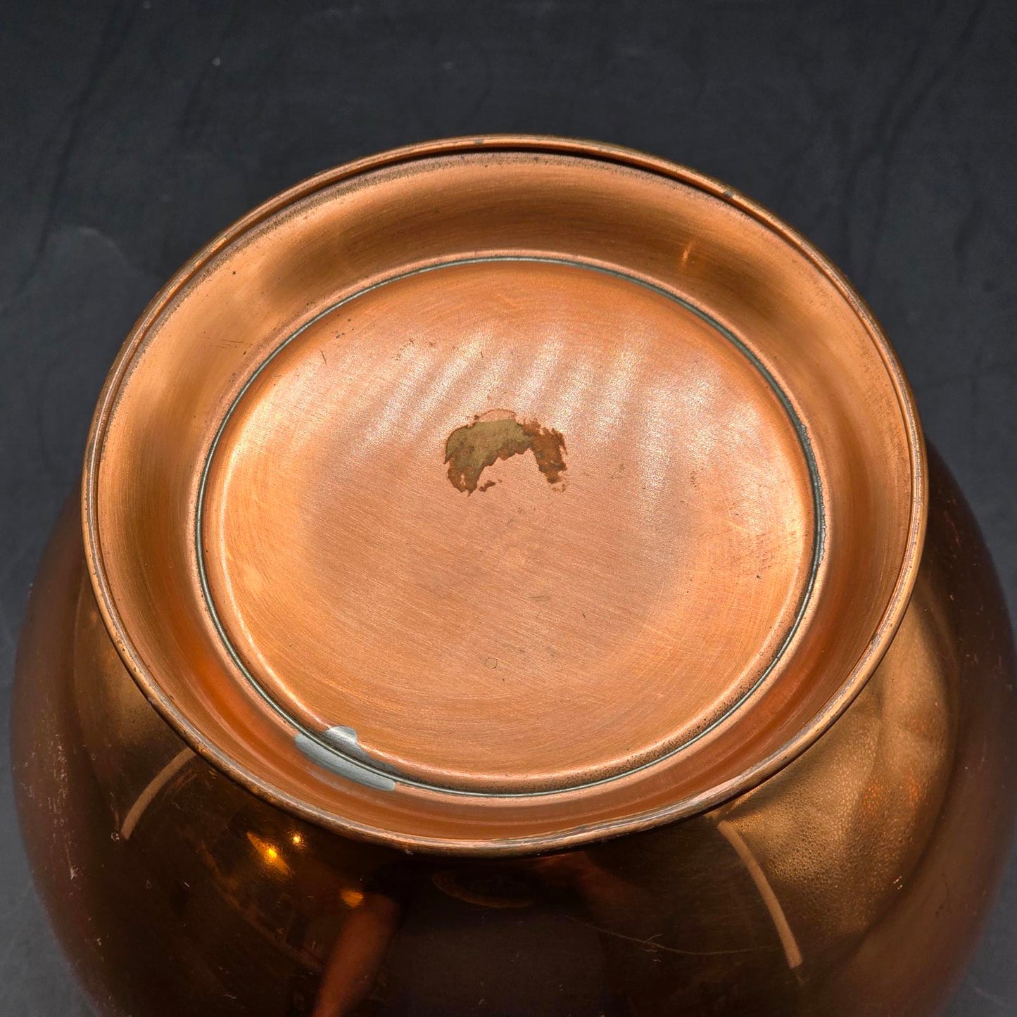 Vintage Coppercraft Guild Solid Copper Violet Bowl