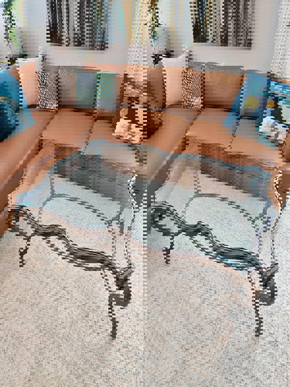 Fabulous French Art Deco Coffee Table in the Style of Gilbert Poillerat