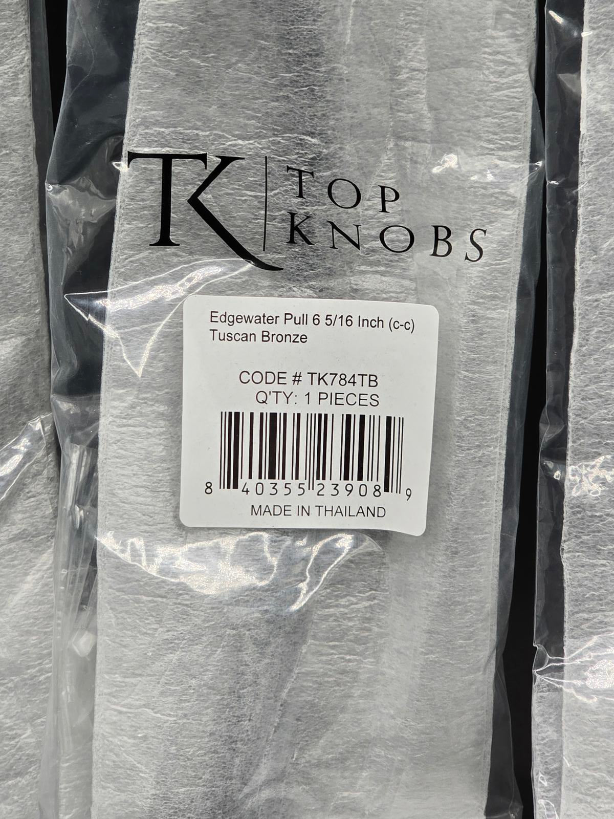 Top Knobs Edgewater Drawer Pulls-Tuscan Bronze