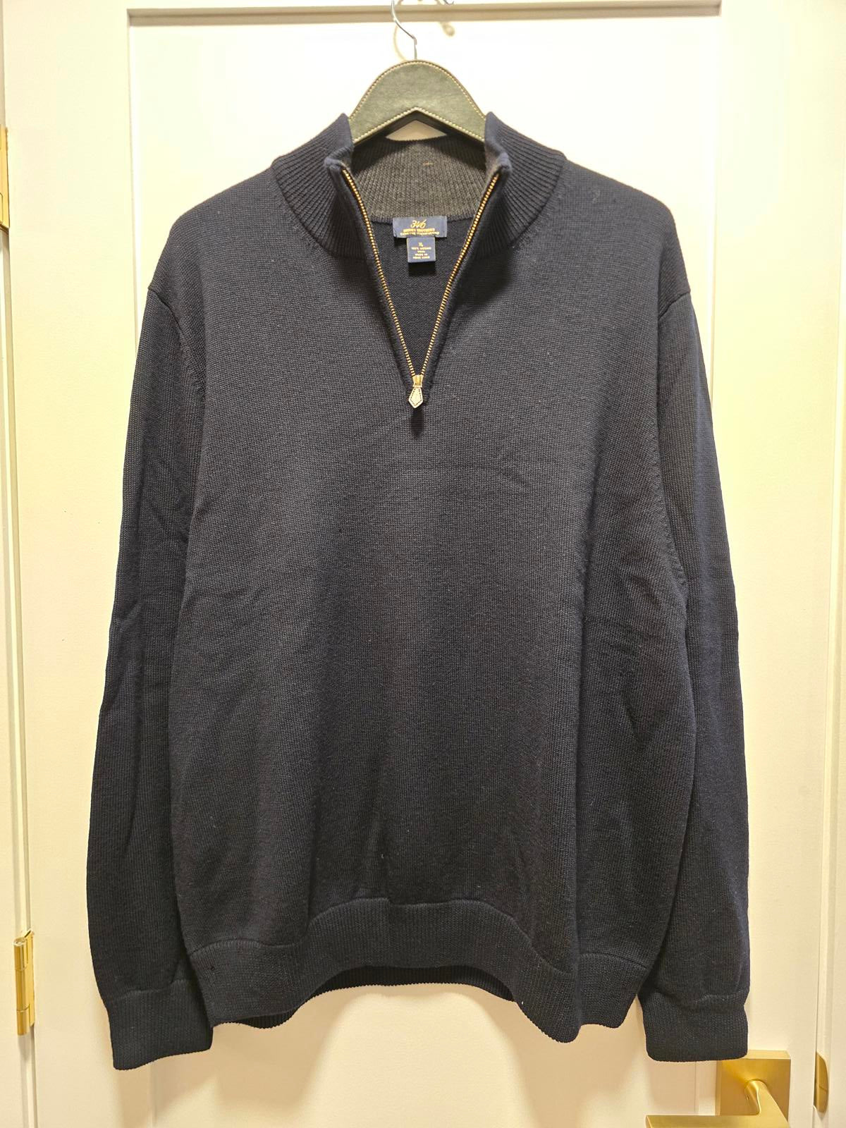 Men's XL Brooks Brother's 1/4 Zip Wool Sweater