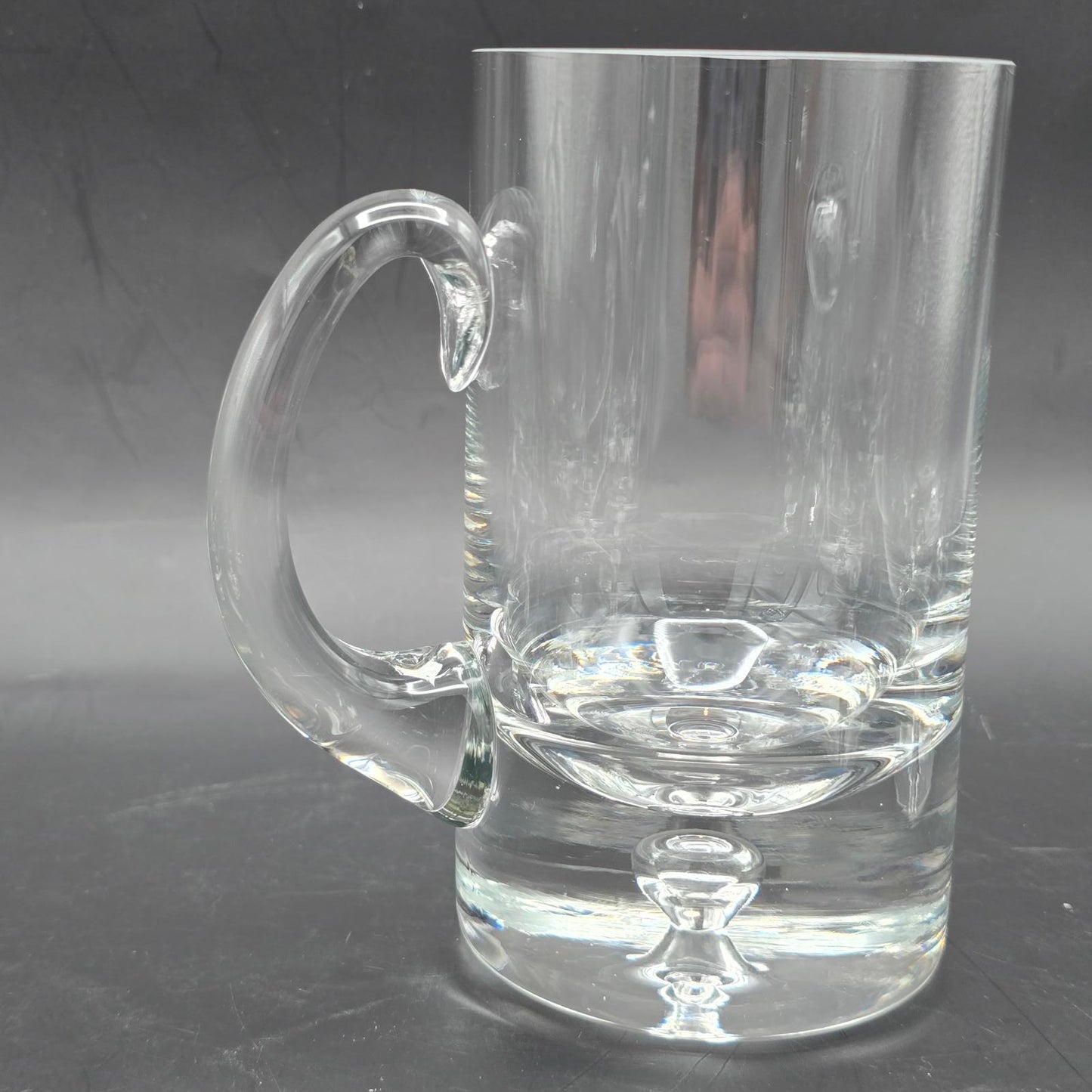 Crate and Barrel "Direction" Hand-Blown Glass Beer Mugs