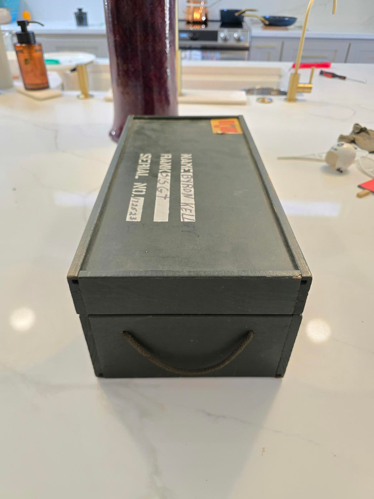 Vintage G.I. Joe Footlocker w/ Tray and Equipment Sheet