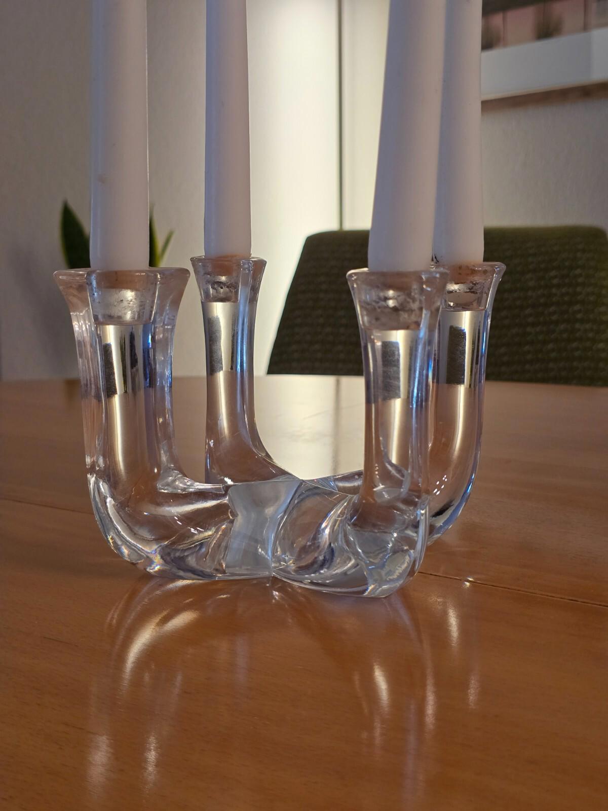 Crystal 4 Stem Candle Holder