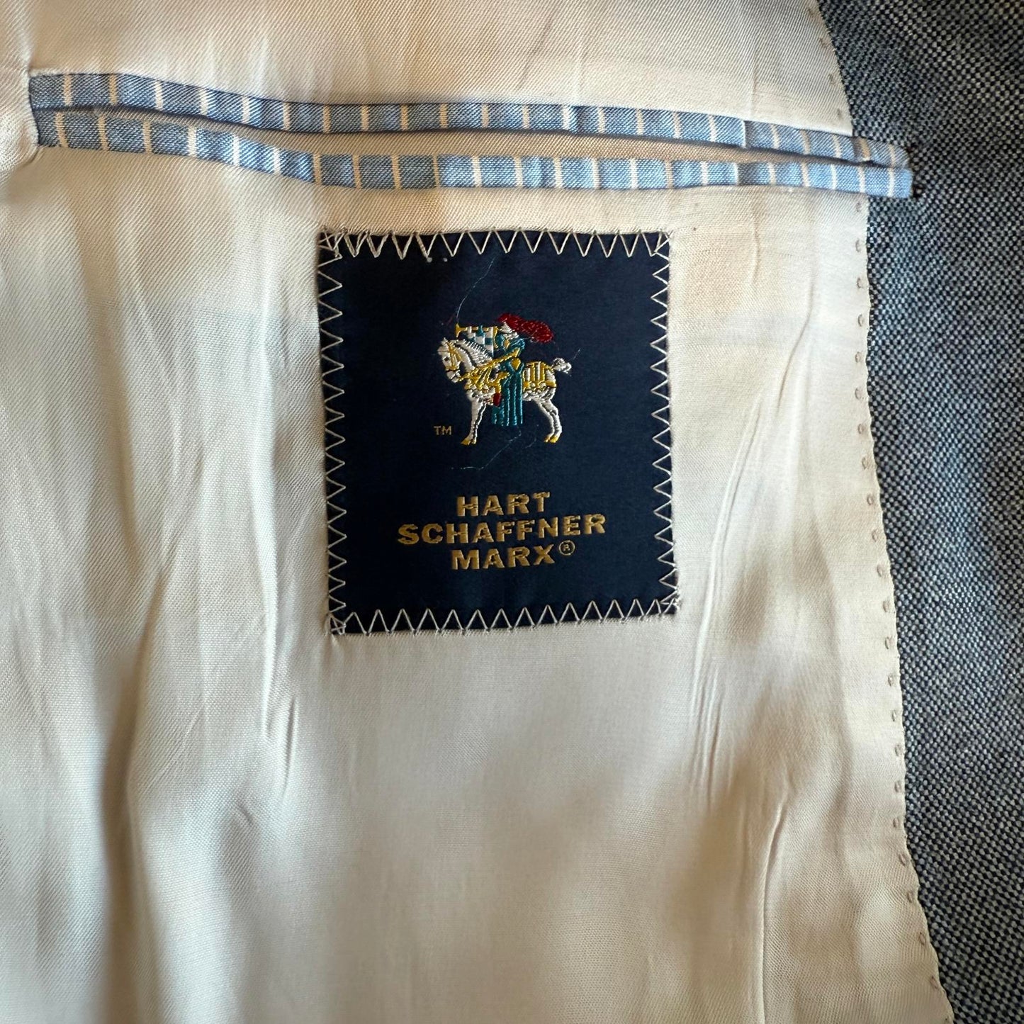 Hart Schaffner Marx Men's Blazer French Blue/Grey