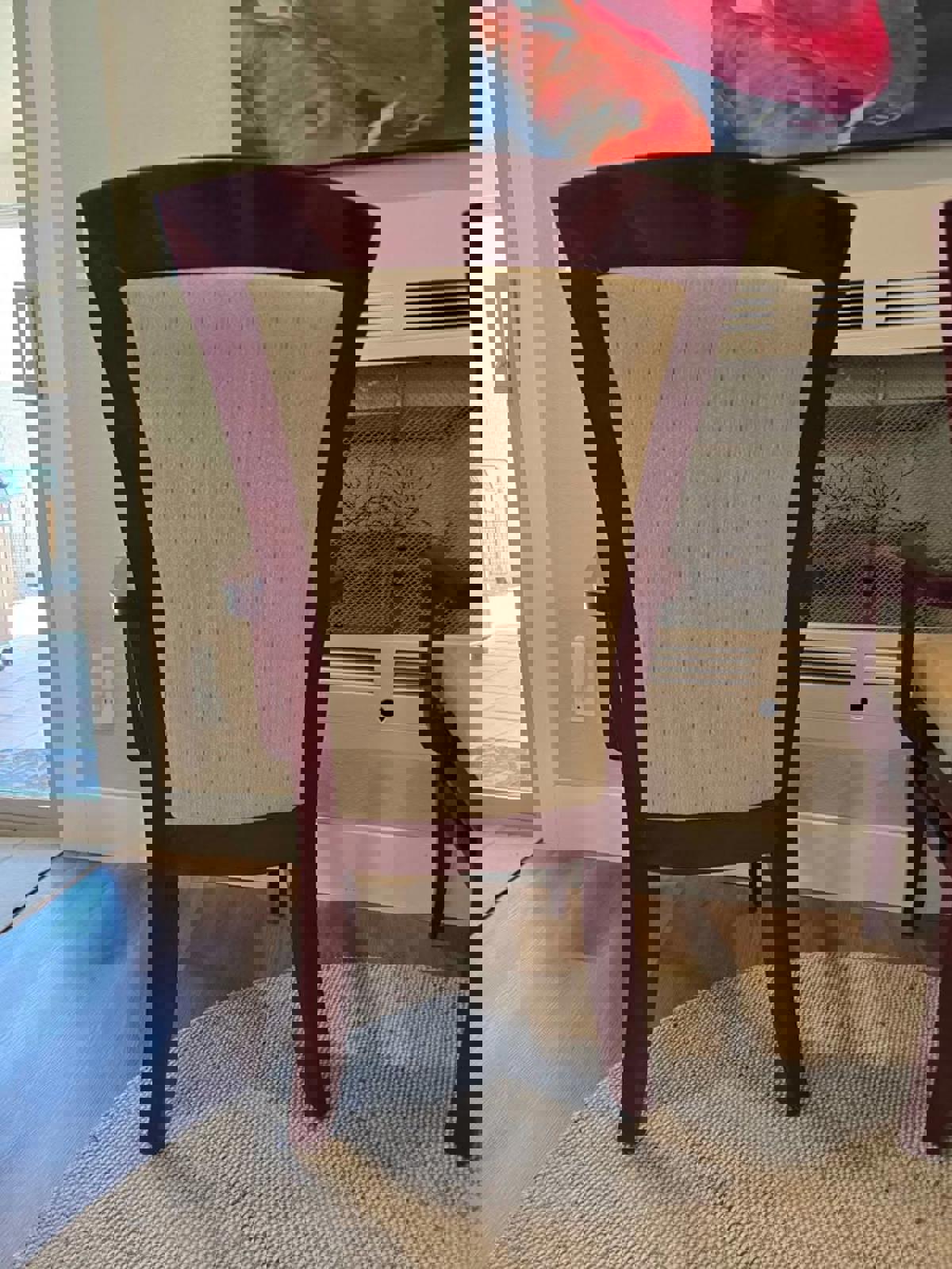 Elegant Pair of Armed Side Chairs