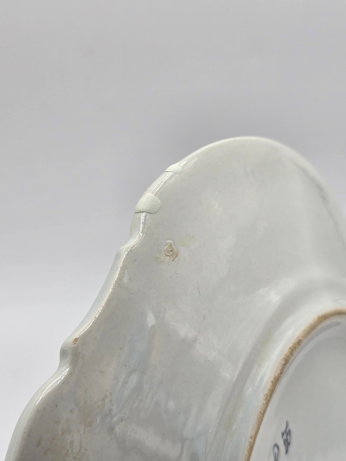 Vintage HB Quimper French Faience Pottery Plates