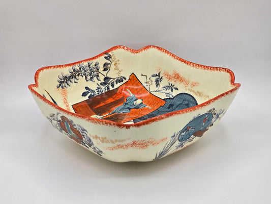 Antique Keller & Guerin "Ecrans" Faience Bowl