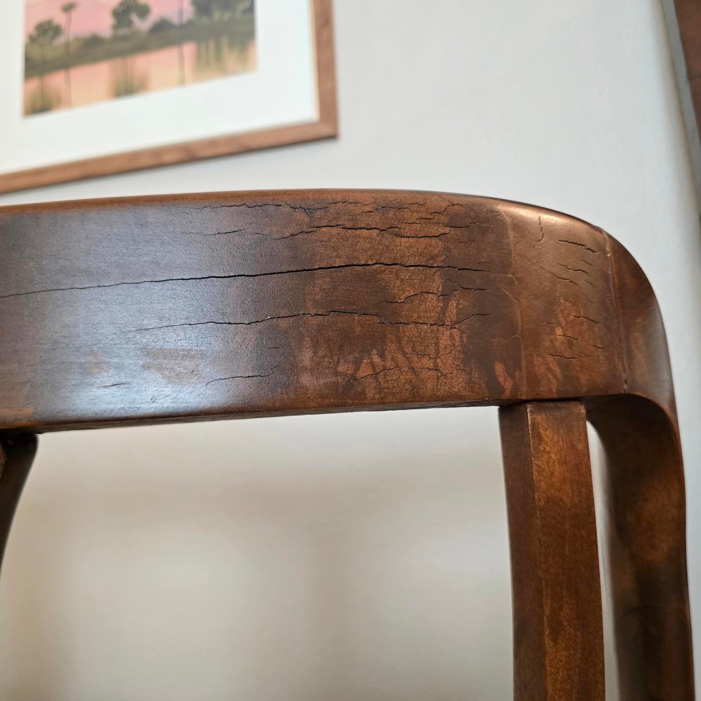 Antique English Regency Carved Walnut Settee/Bench