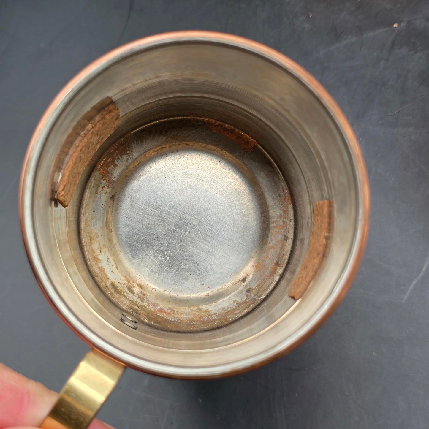 Vintage Set of Copper and Brass Mugs