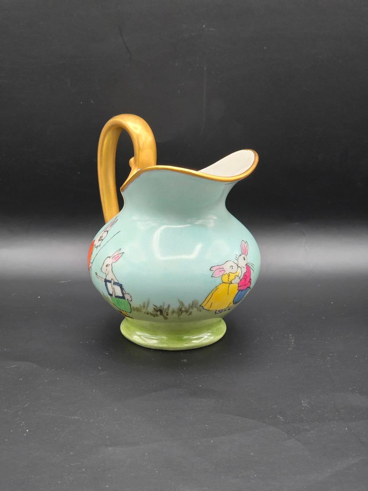 Vintage Hand-Painted Children's Luncheon Set