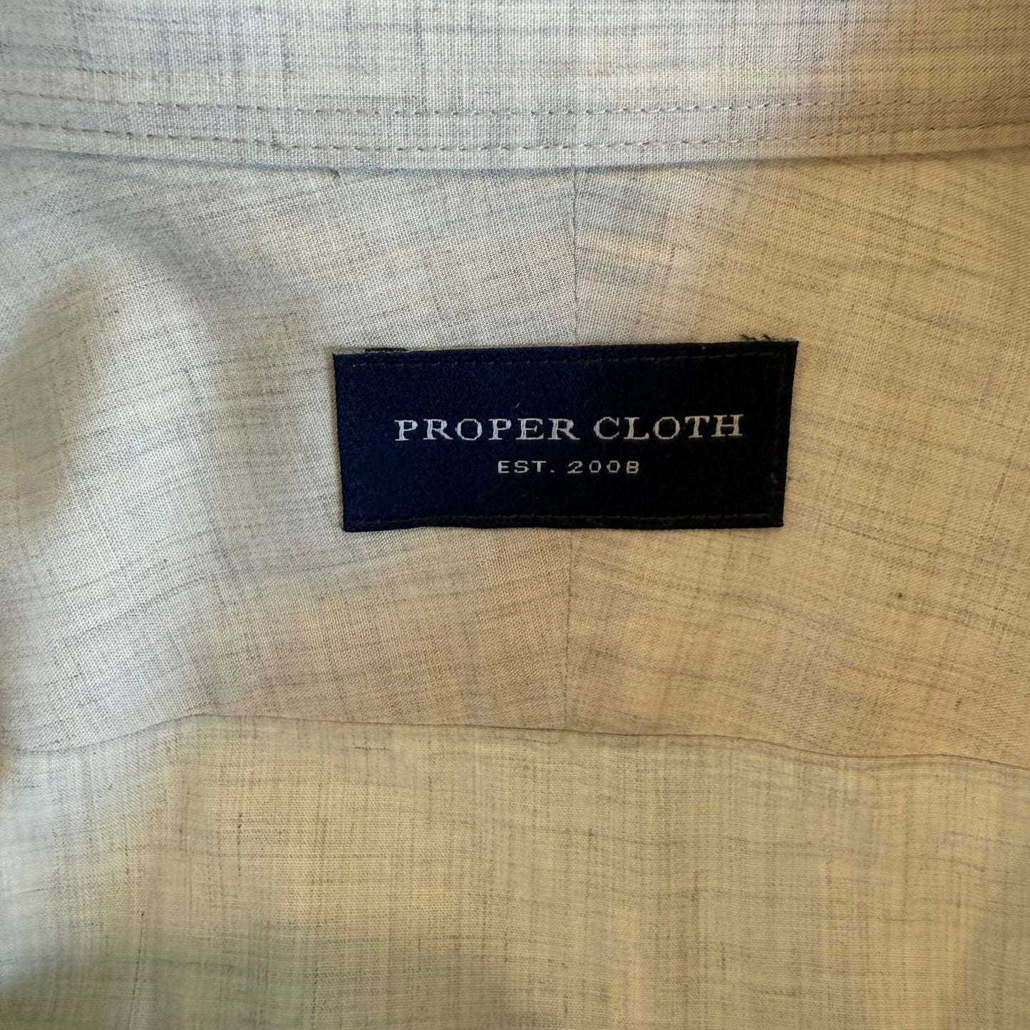 Proper Cloth - Custom Made Off-White Men's Dress Shirt
