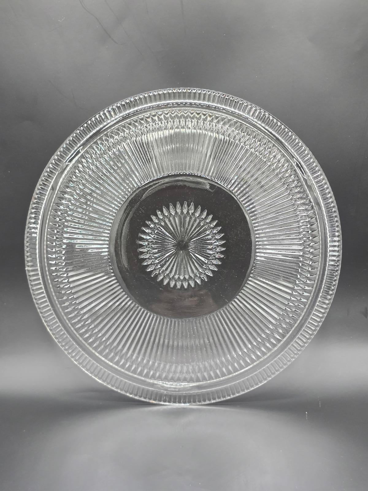 Vintage Jeanette Glass Company Anniversary 12.5" Serving Platter