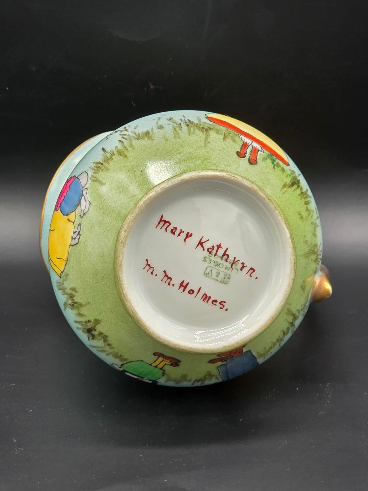 Vintage Hand-Painted Children's Luncheon Set