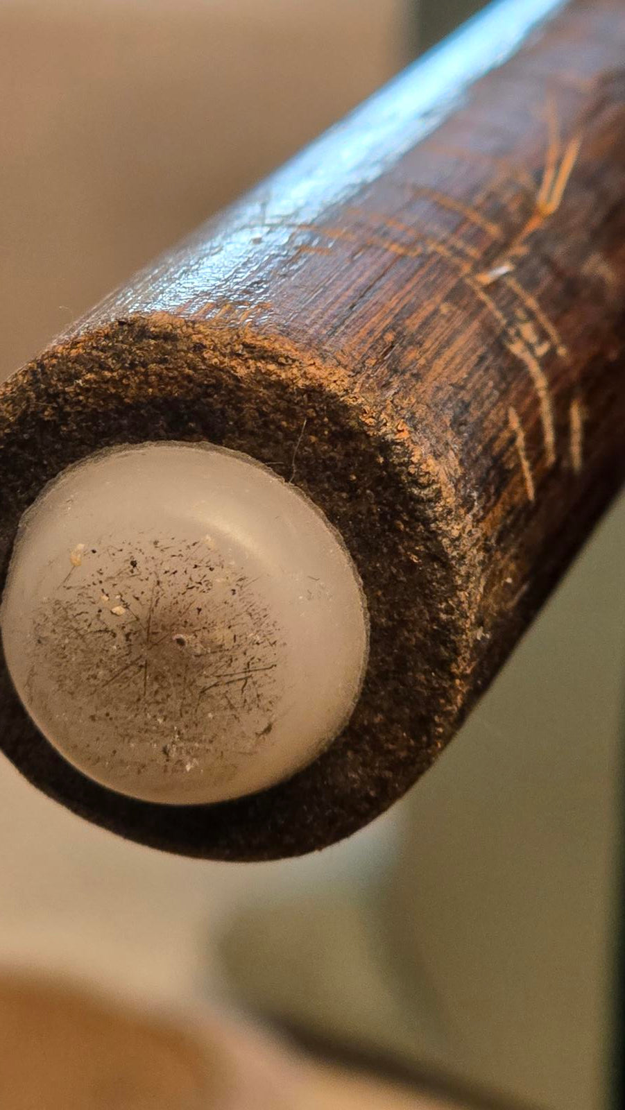 Vintage McGuire Style Faux Bamboo and Rattan Cane Chair