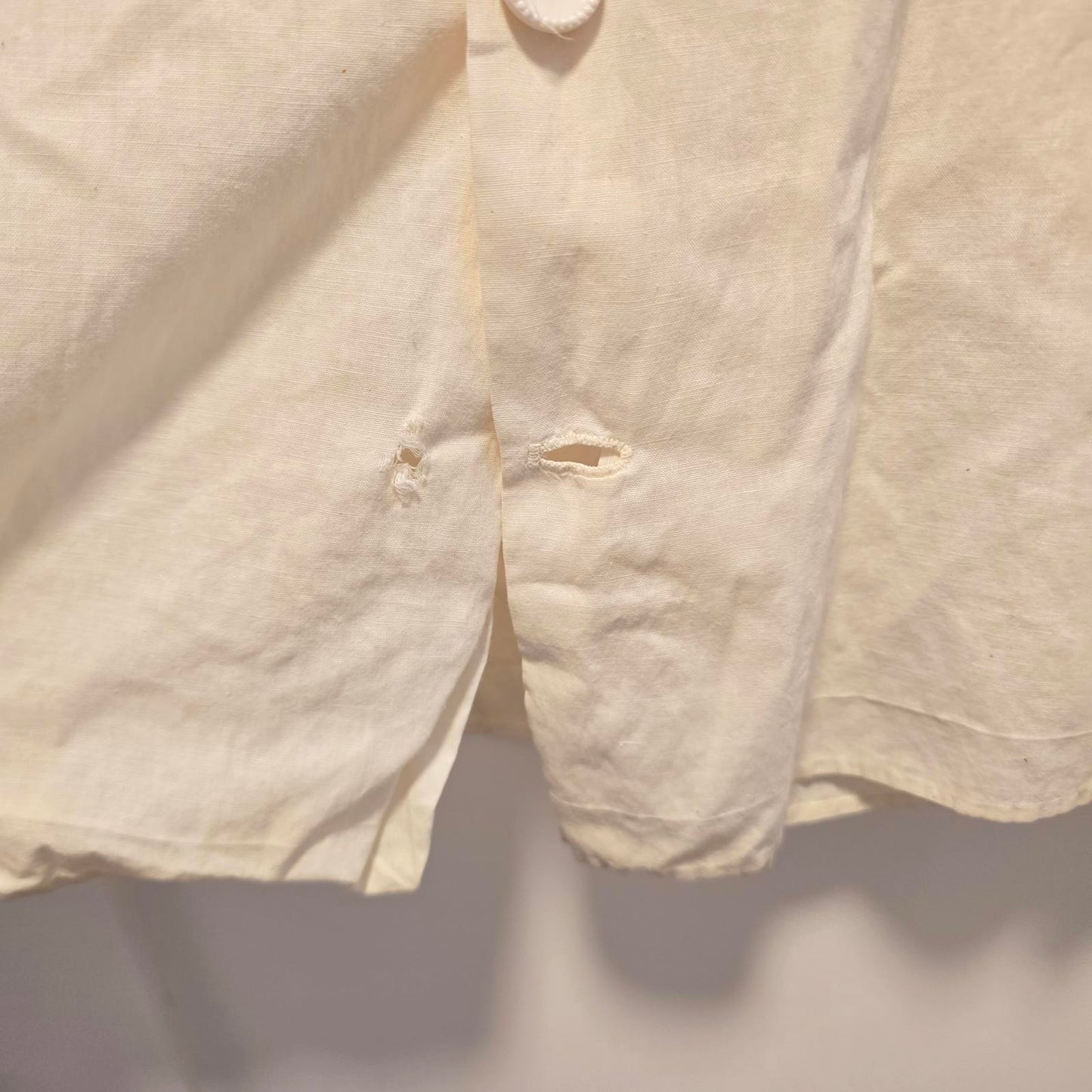 Vintage Hand-Sewn and Appliqued Children's Cotton Dress