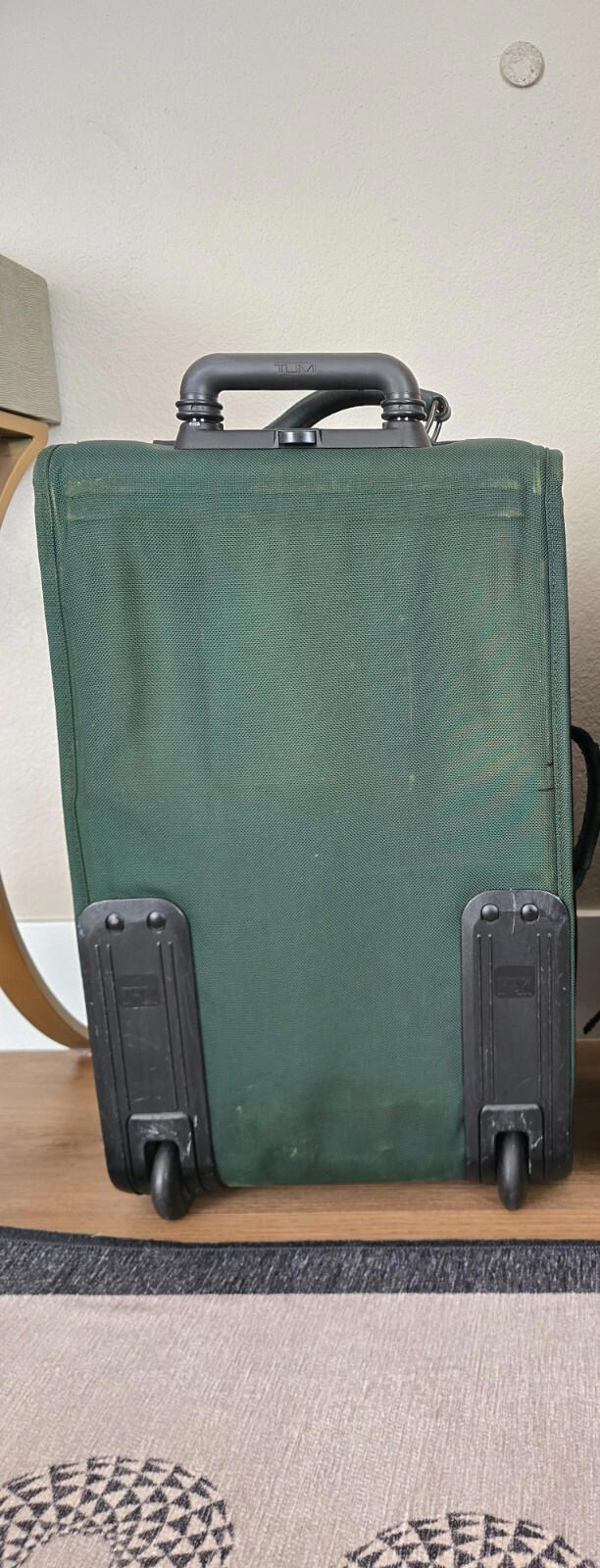 Tumi- Vintage Green Ballistic Nylon 22" Carry-On Suitcase