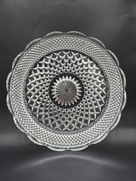 Wexford by Anchor Hocking 14" Cupped Edge Torte Plate