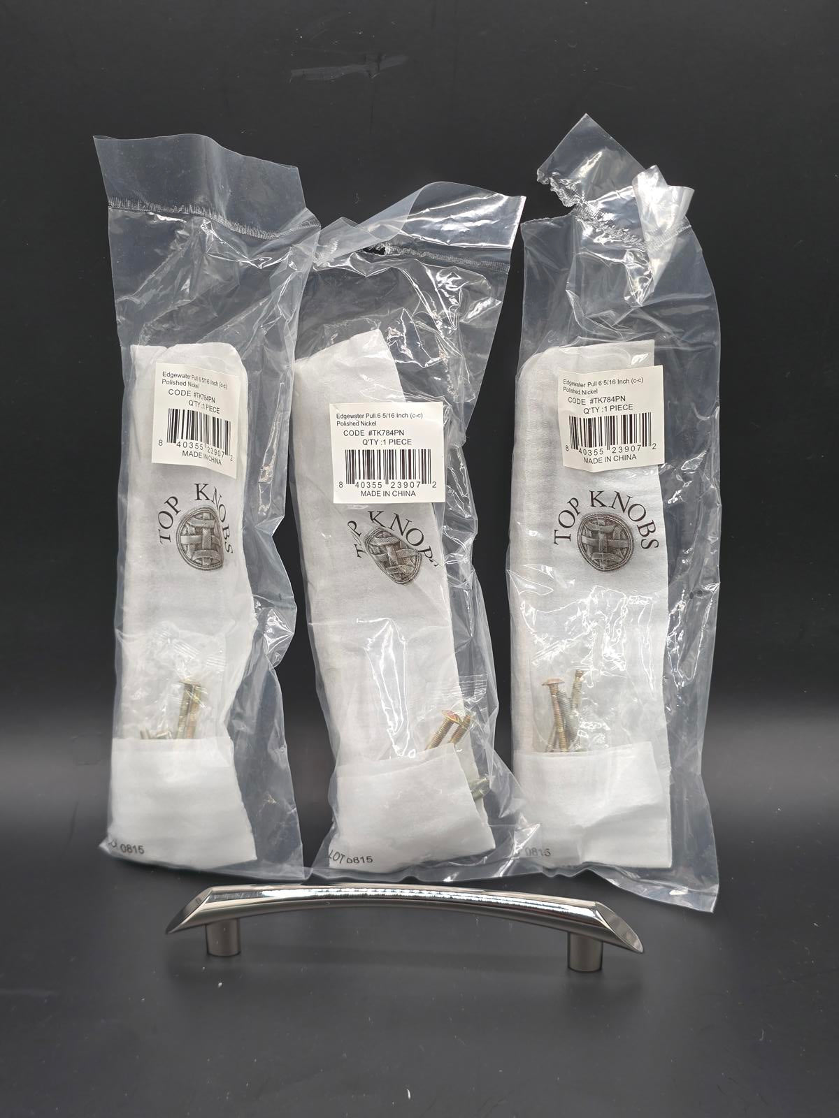 Top Knobs Edgewater Drawer Pulls-Polished Nickel