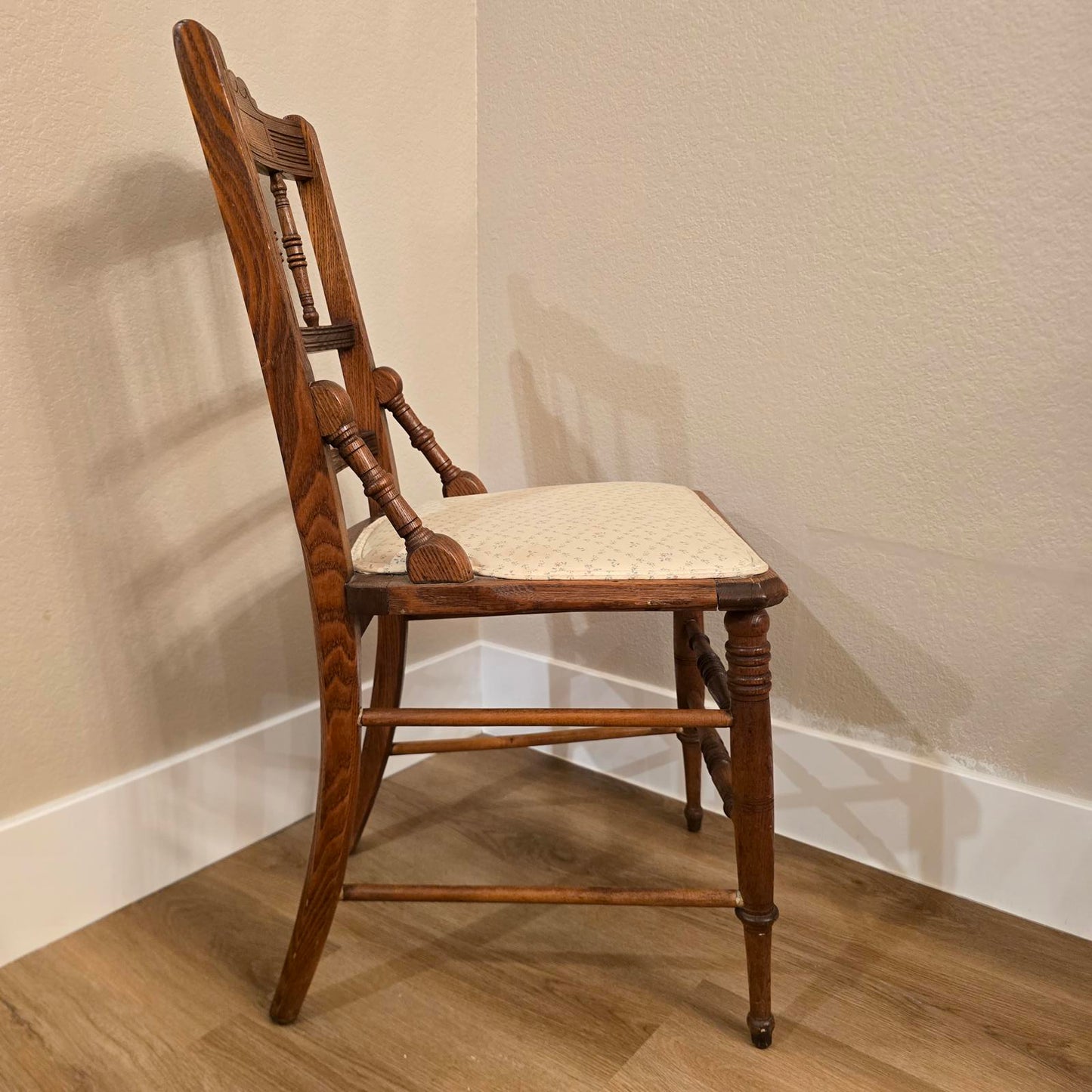 Antique Pressed Back, Victorian Accent Chair