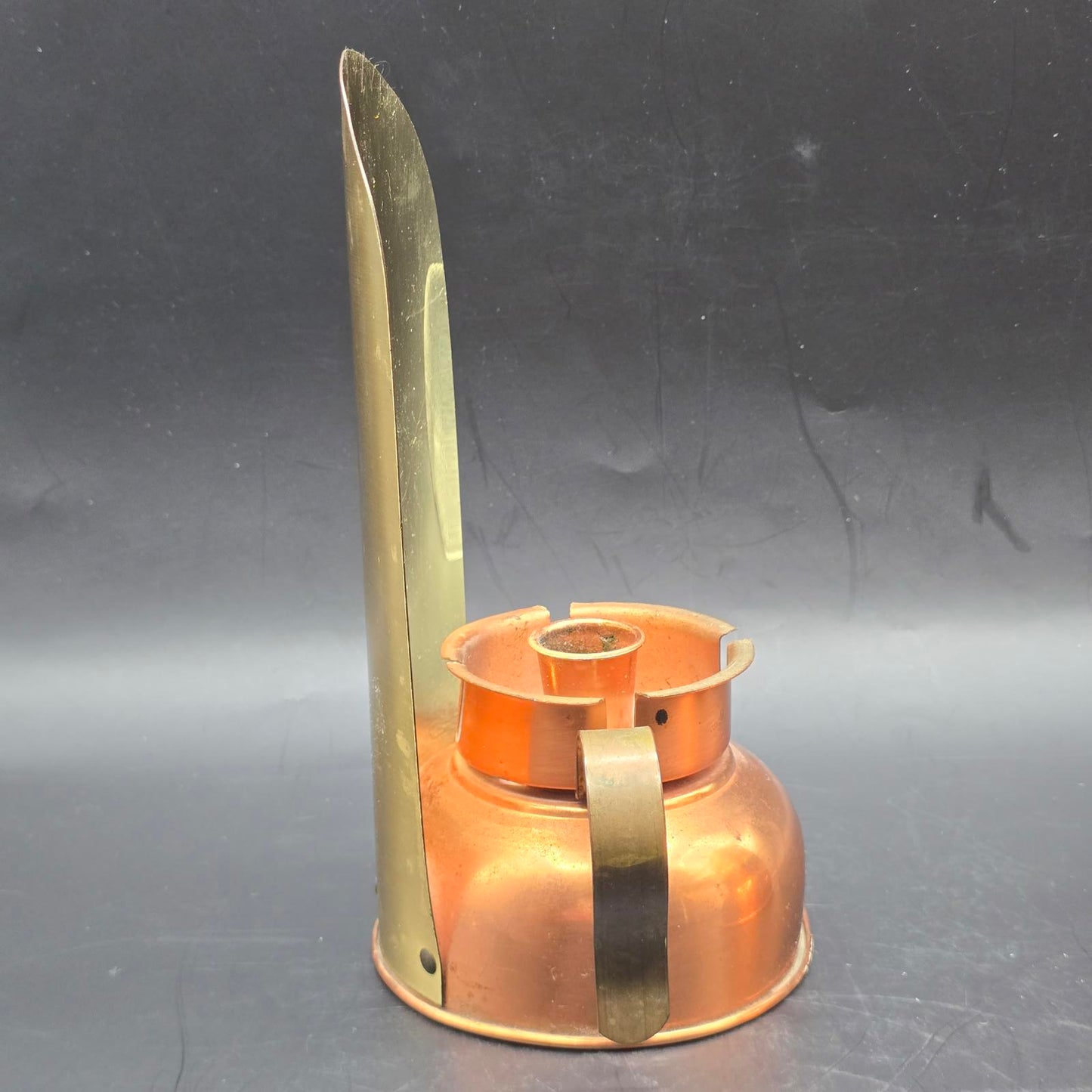 Vintage Coppercraft Guild Copper and Brass Chamber-Stick Candle Holders