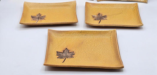 Handcrafted Studio Pottery Leaves