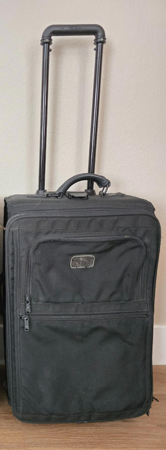 Tumi-Vintage Black Ballistic Nylon 22" Carry-On Suitcase