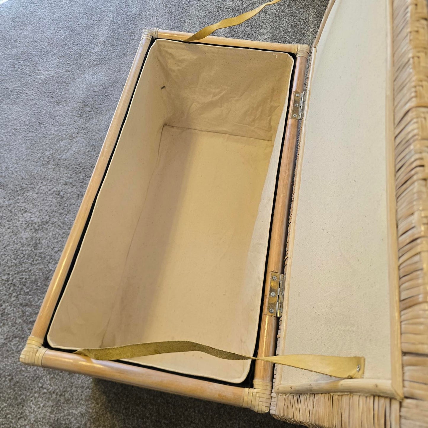 Vintage Rattan Sun and Moon Chest