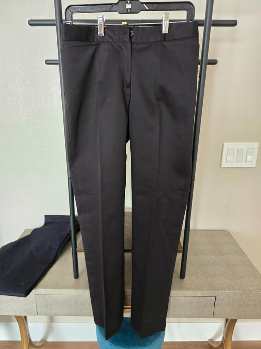 French Designer Faconnable Women's Black Pants  - Size 4