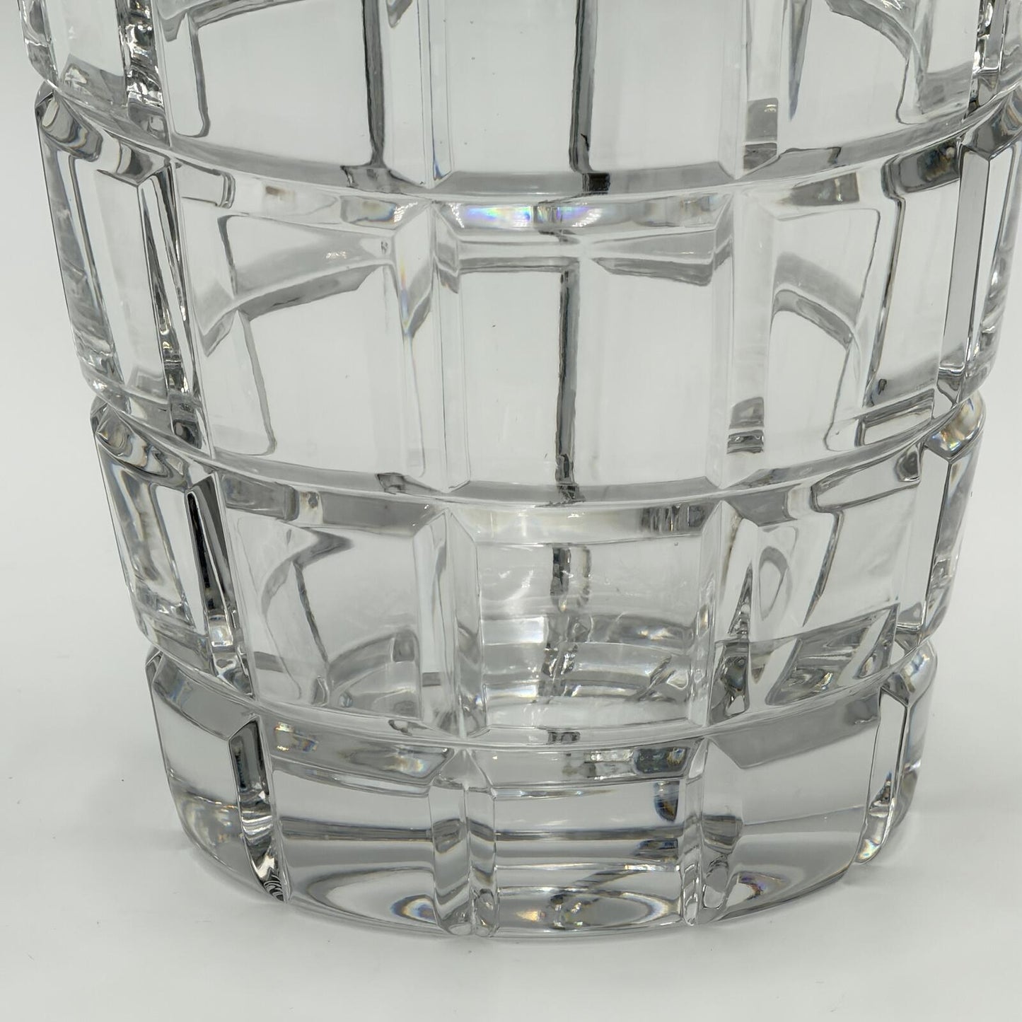 Vintage European Lead Crystal Cube/Window Pane Vase