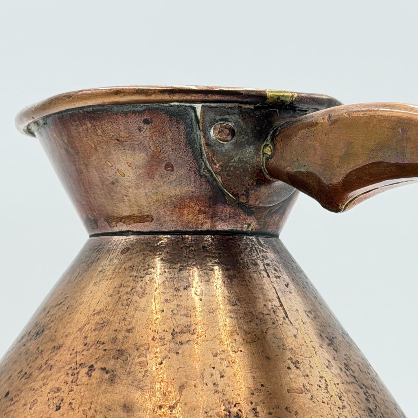 Antique 1898 British Government "Gold Coast" Victorian Copper Haystack Ale Jug