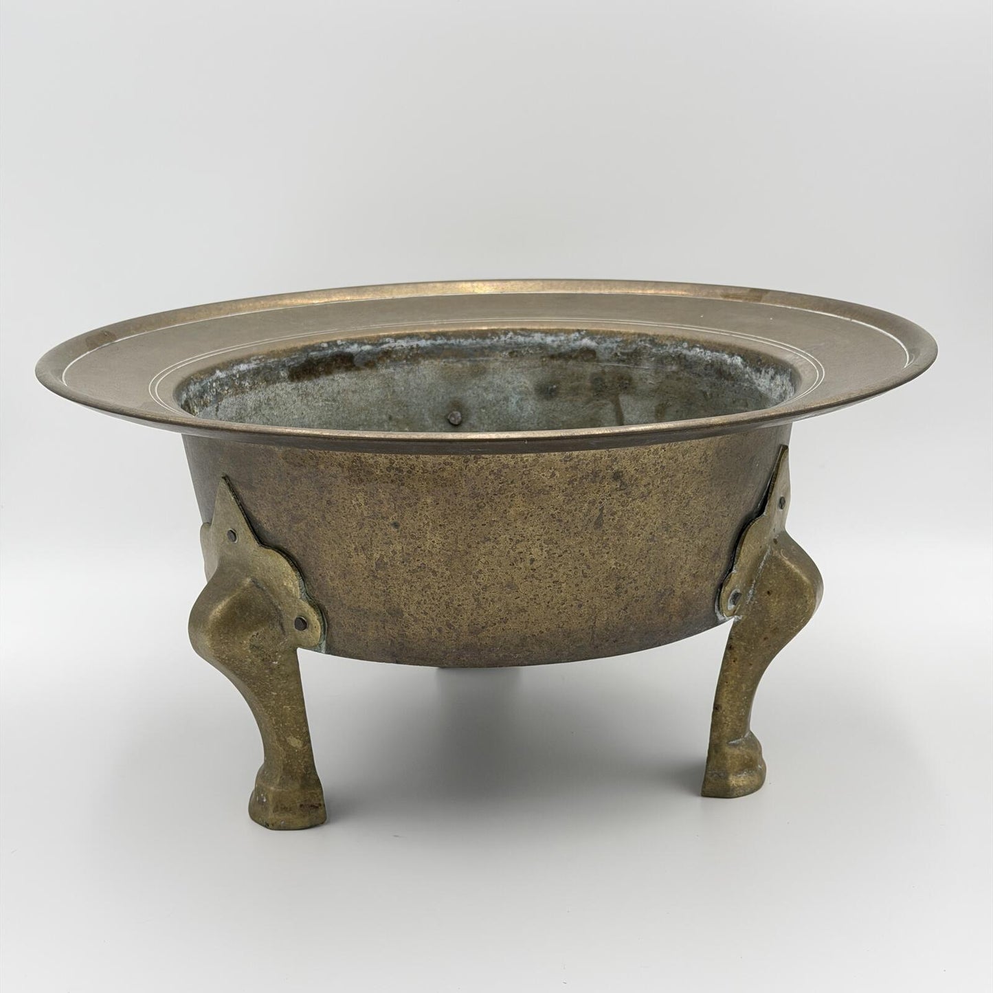 Antique Korean Brass Brazier(Hibachi)