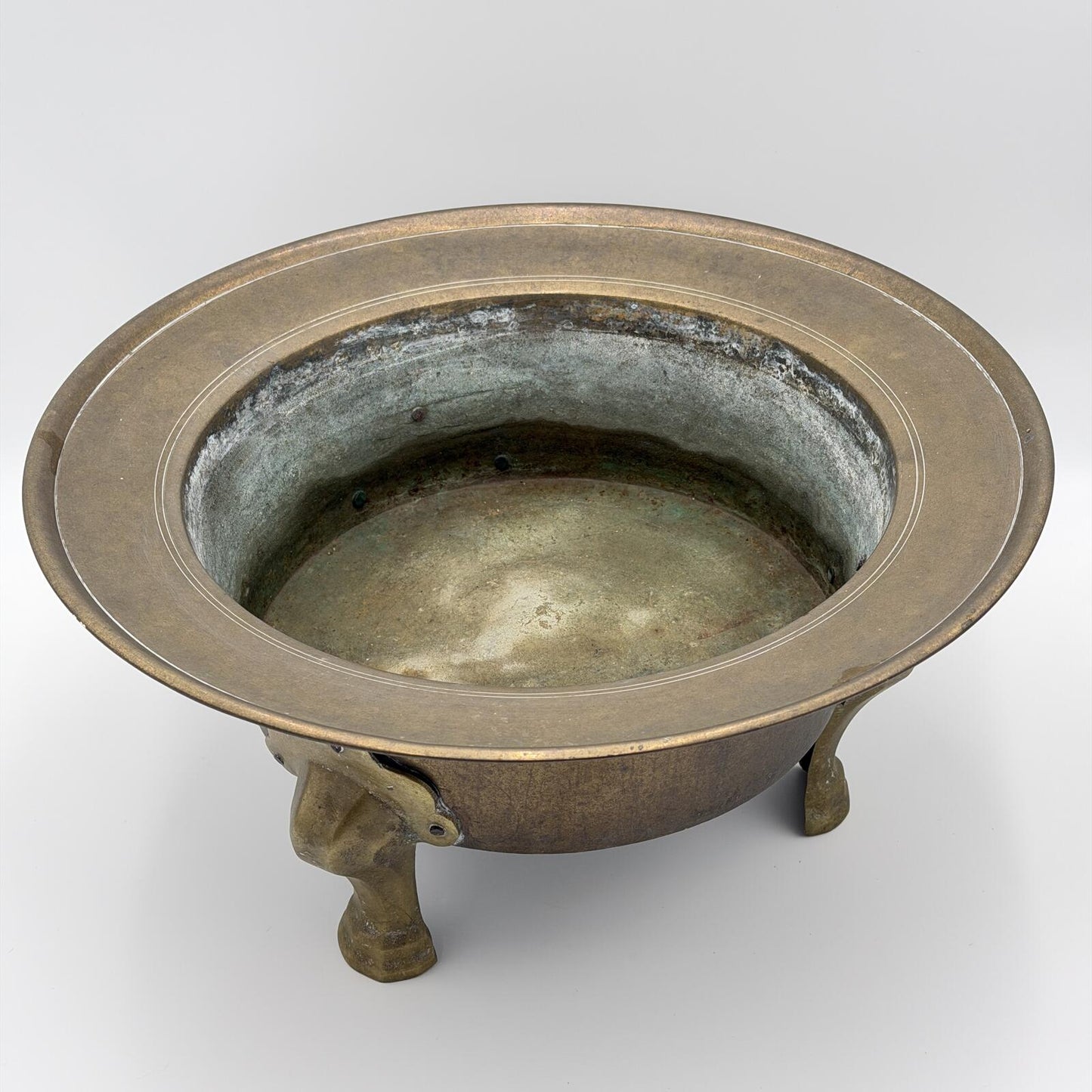 Antique Korean Brass Brazier(Hibachi)