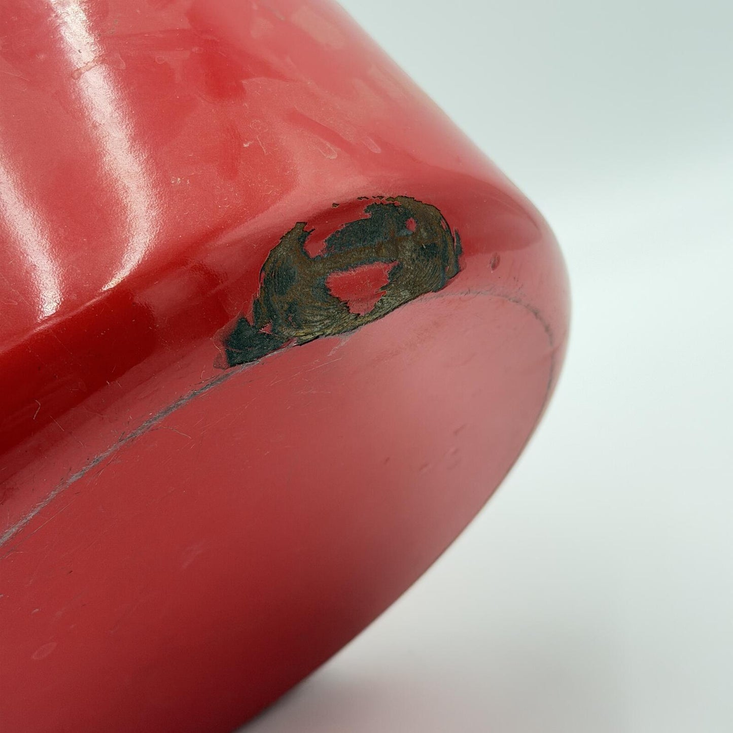 Vintage Red Enamel "Petite Electric Washer" Pot