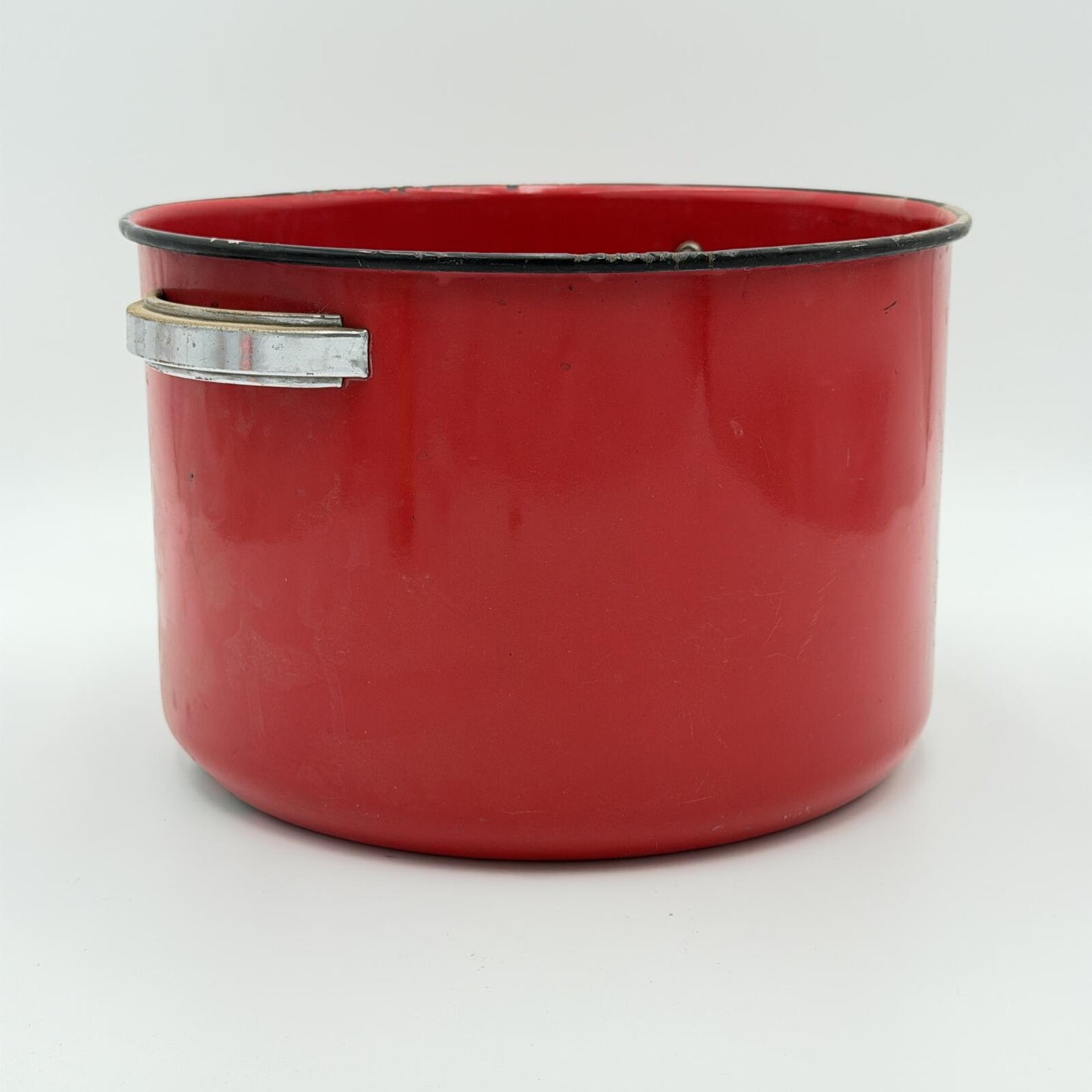 Vintage Red Enamel "Petite Electric Washer" Pot