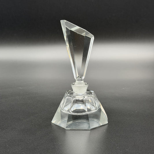 Vintage Art Deco Crystal Perfume Bottle
