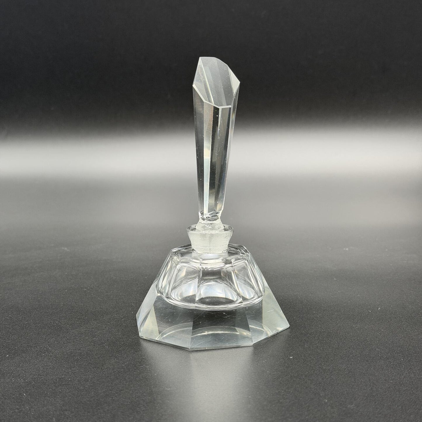 Vintage Art Deco Crystal Perfume Bottle