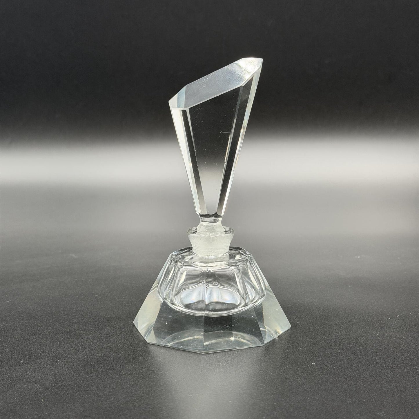 Vintage Art Deco Crystal Perfume Bottle