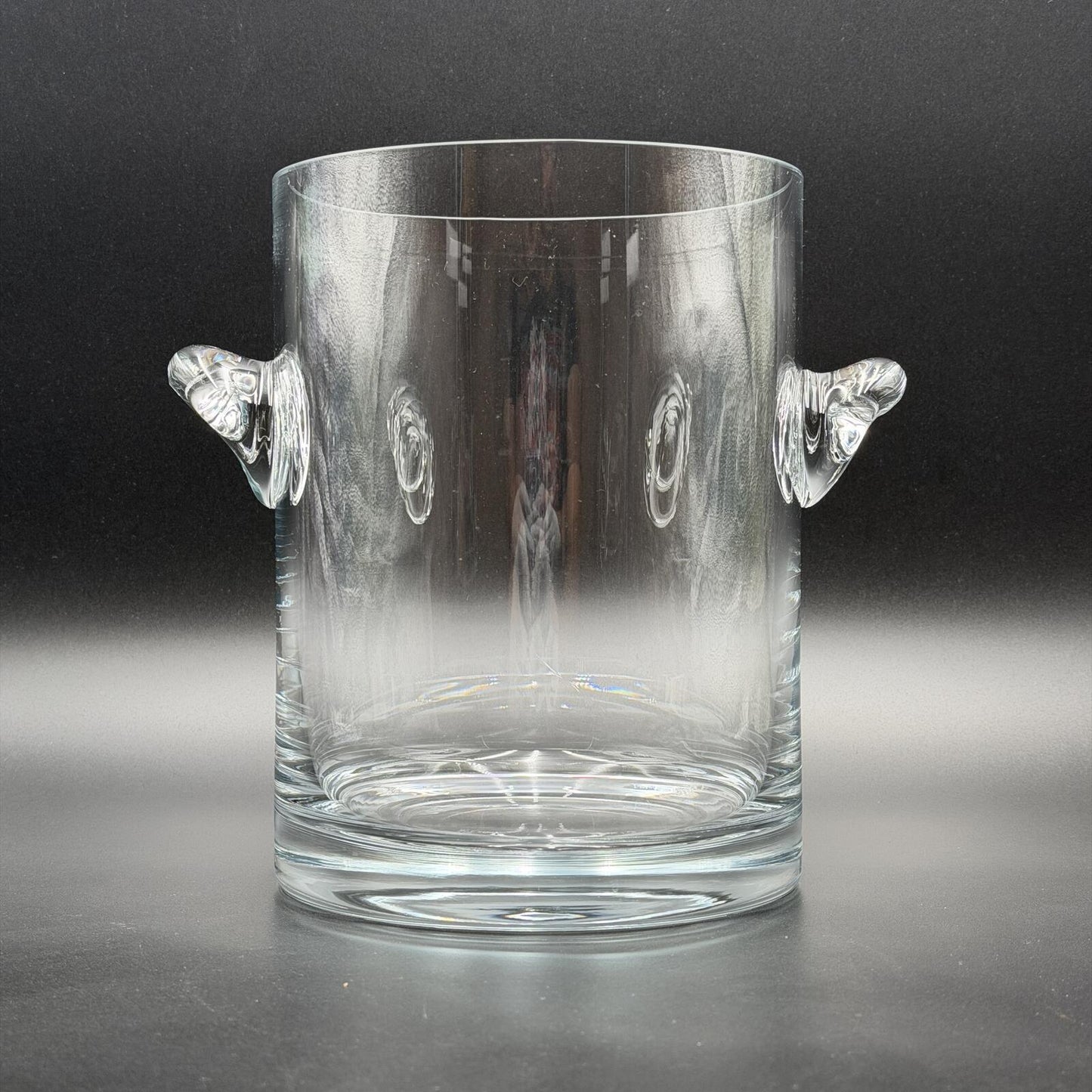 Vintage Glass Ice Bucket / Champagne or Wine Cooler