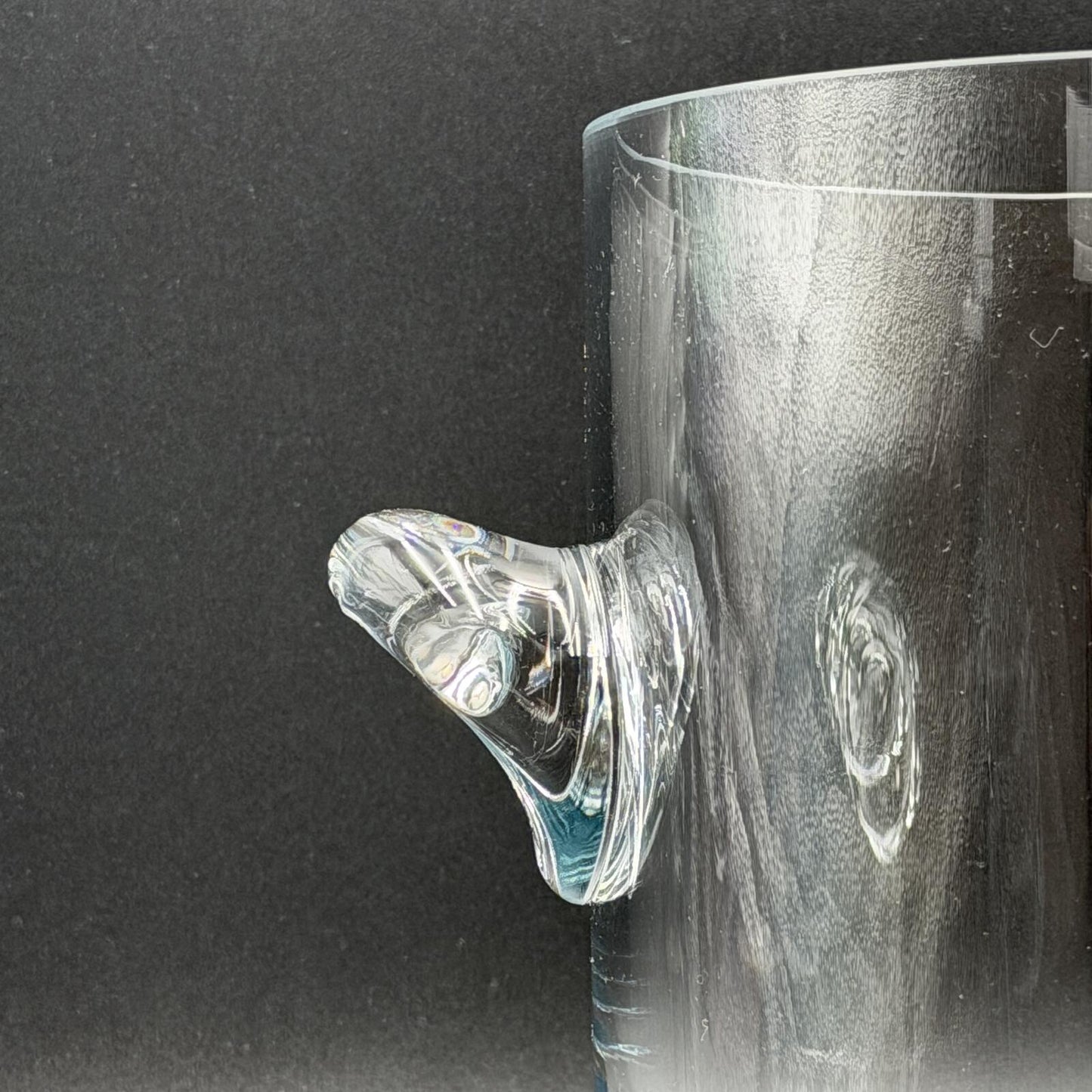 Vintage Glass Ice Bucket / Champagne or Wine Cooler