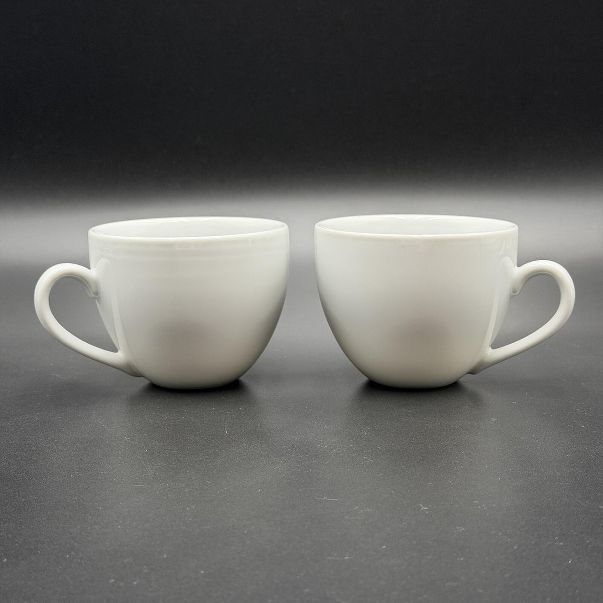 Vintage Williams Sonoma Brasserie Coffee/Tea Cups - White