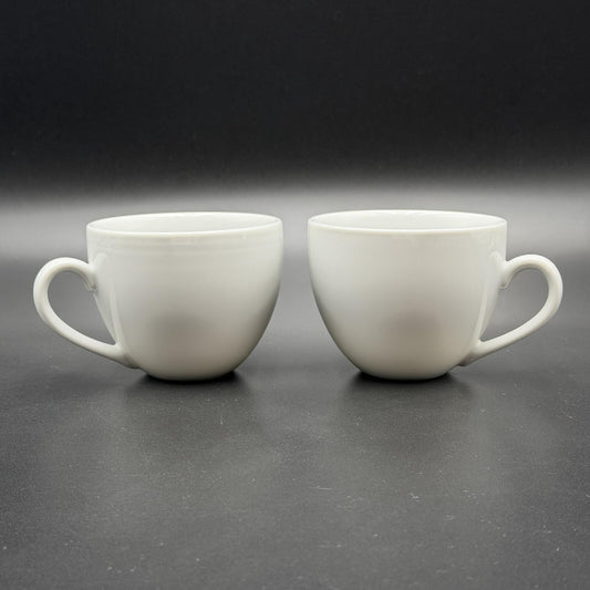 Vintage Williams Sonoma Brasserie Coffee/Tea Cups - White