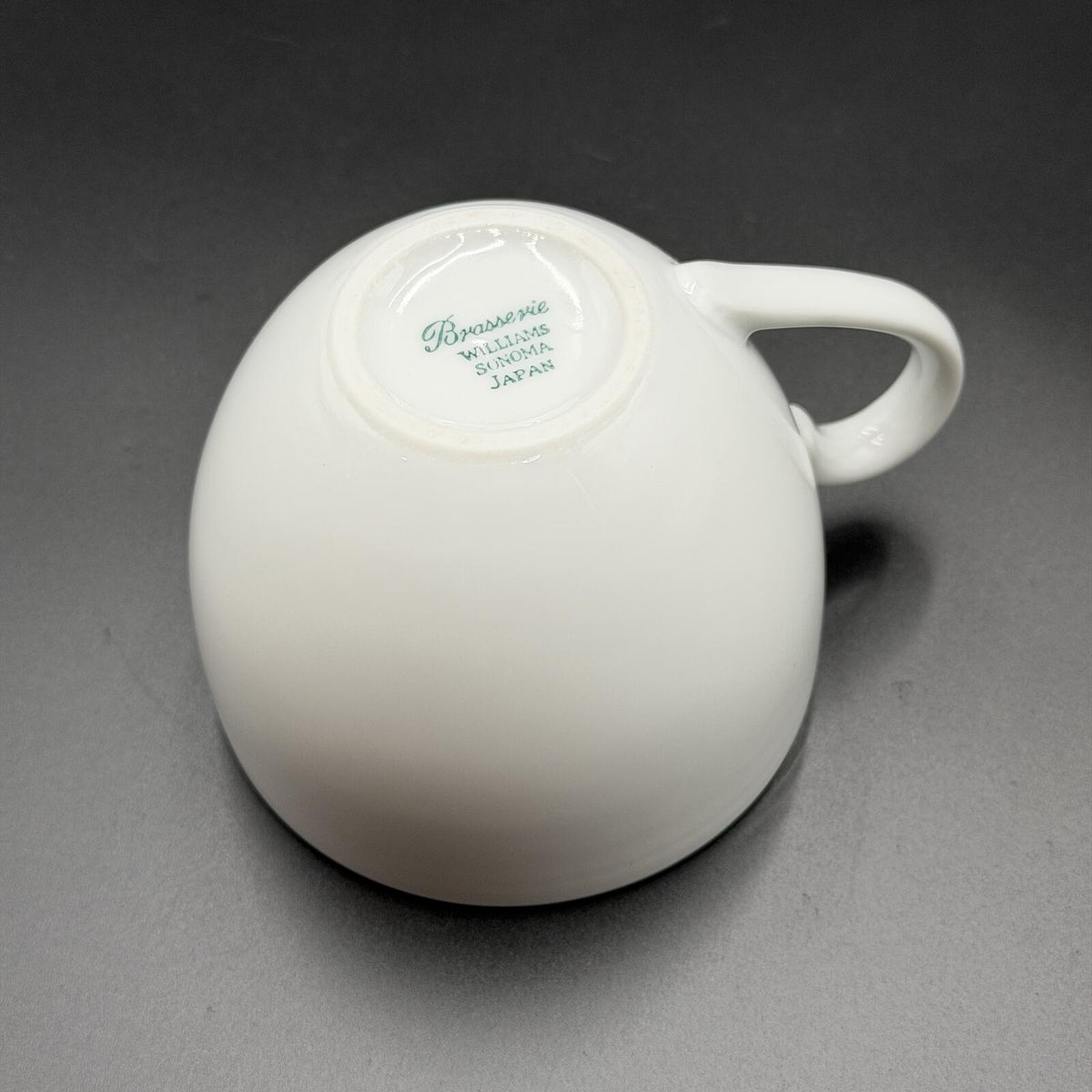 Vintage Williams Sonoma Brasserie Coffee/Tea Cups - White