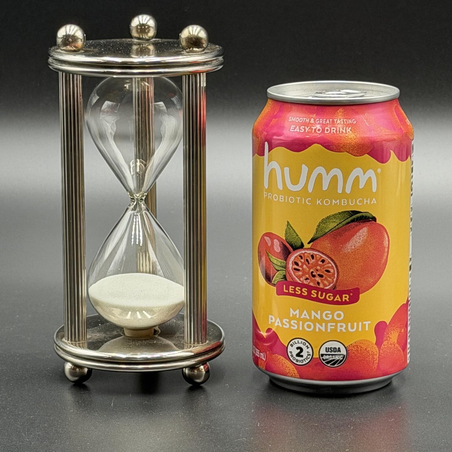 Vintage Silver-Plated Hourglass/Sand Timer