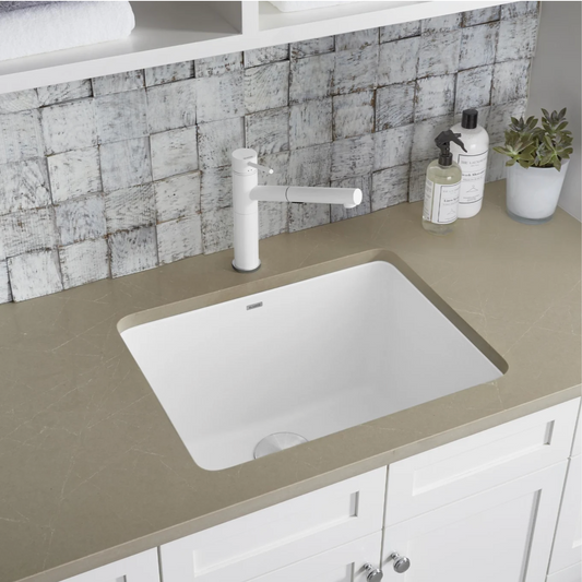 Blanco Liven 25" Dual Mount Single Basin SILGRANIT Laundry Sink