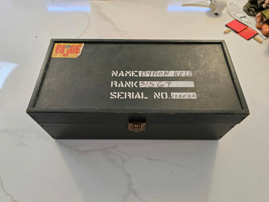 Vintage G.I. Joe Footlocker w/ Tray and Equipment Sheet