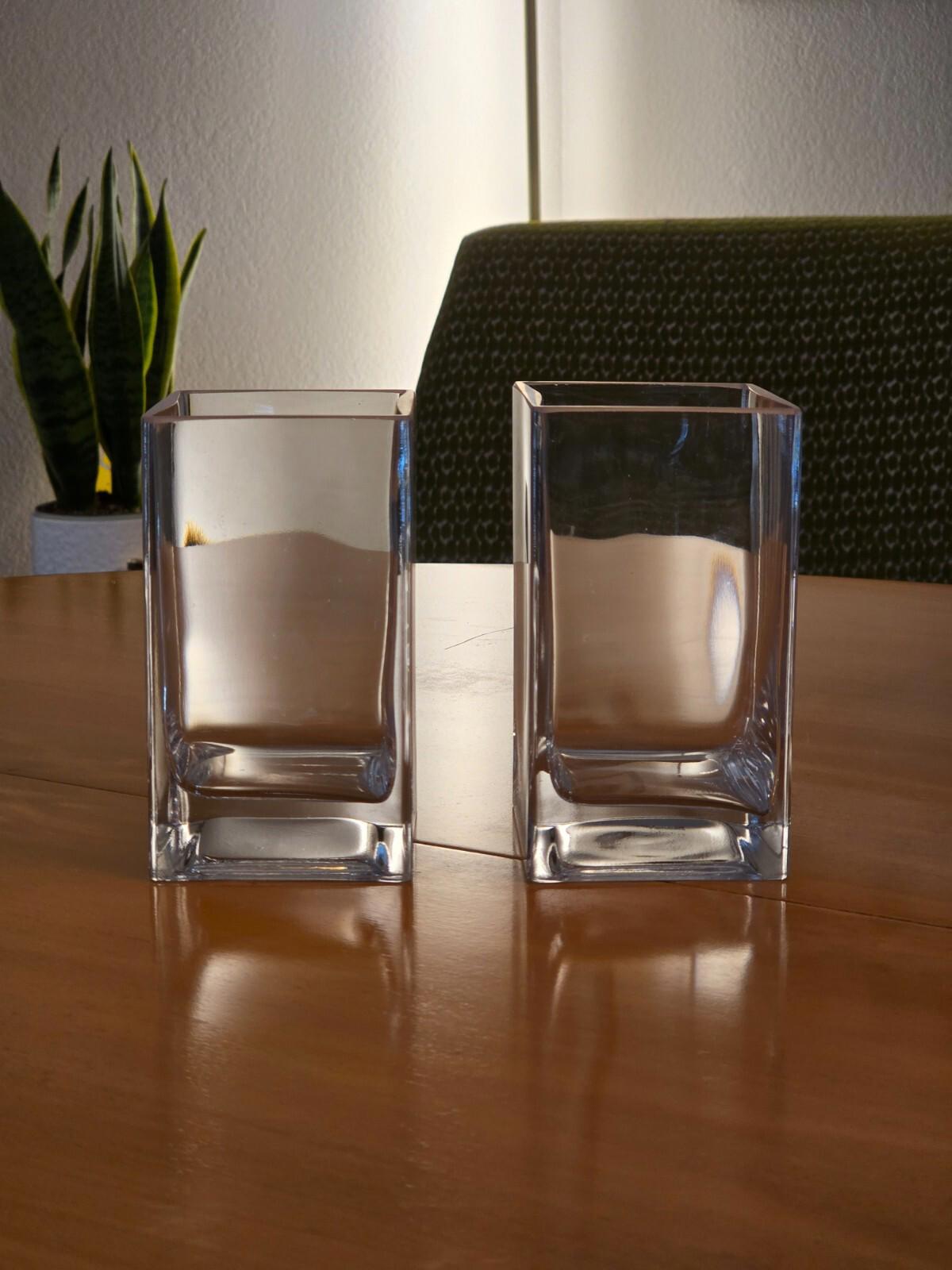 Set of 2 Cube Vases