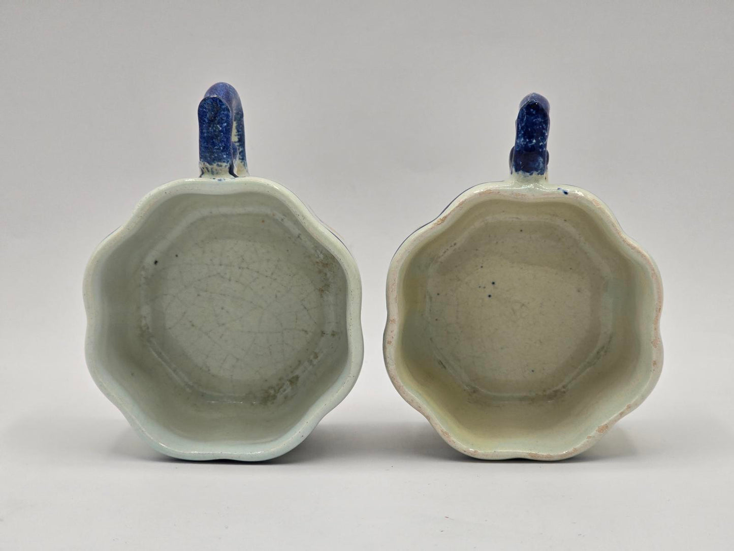 Vintage/Antique Henriot Quimper French Faience Pottery Tea Cups